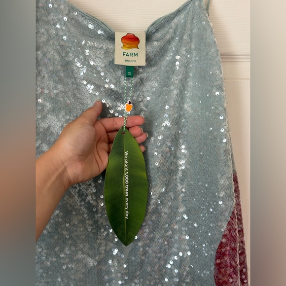 NWT FARM Rio Anthurium Flowers Slip Maxi Dress - Picture 6 of 6